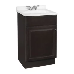 Project Source Richmond 18-in Single Sink Java Bathroom Vanity With Cultured Marble Top