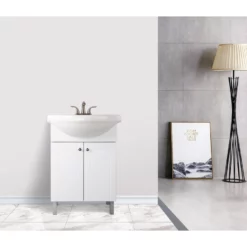 Project Source Vanity - Euro White 24-in -Project Source Shop 877808 60754818