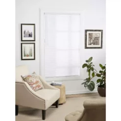 Project Source 58 X 64 Cordless 1-in Light Filtering Blind White -Project Source Shop 889878 10554797