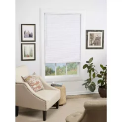 Project Source 47 X 64 Cordless 1-in Room Darkening Blind White -Project Source Shop 889900 10016608