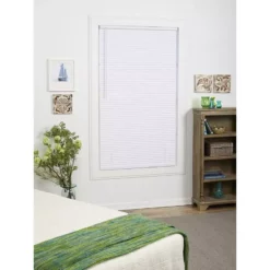 Project Source 47 X 64 Cordless 1-in Room Darkening Blind White -Project Source Shop 889900 10016609