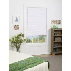 Project Source 52 X 64 Cordless 1-in Room Darkening Blind White -Project Source Shop 889902 10016630