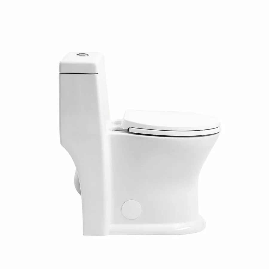 Project Source Dual Flush 1-Piece White Toilet 4 L/6 L 5 Project Source Dual Flush 1-Piece White Toilet 4 L/6 L - Image 5