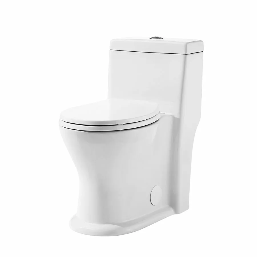 Project Source Dual Flush 1-Piece White Toilet 4 L/6 L 1 Project Source Dual Flush 1-Piece White Toilet 4 L/6 L