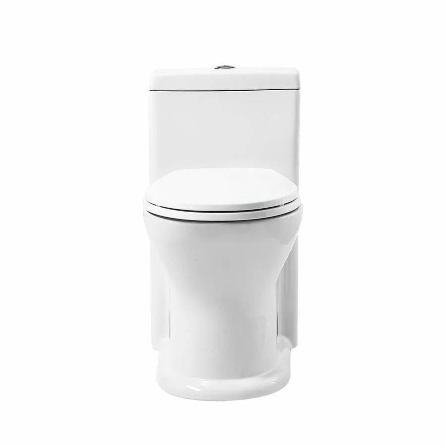 Project Source Dual Flush 1-Piece White Toilet 4 L/6 L 3 Project Source Dual Flush 1-Piece White Toilet 4 L/6 L - Image 3