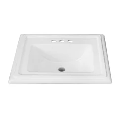 Project Source Shop 28 Project Source Castille Square Drop-in Sink - Vitreous China