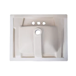 Project Source Castille Square Drop-in Sink - Vitreous China -Project Source Shop 901005 15359304