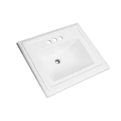 Project Source Castille Square Drop-in Sink - Vitreous China -Project Source Shop 901005 15359305