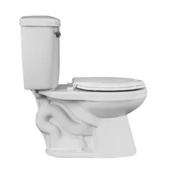 Project Source Toilet To Grab 2-Piece Round Front White Toilet - 6 L -Project Source Shop 901024 15364796