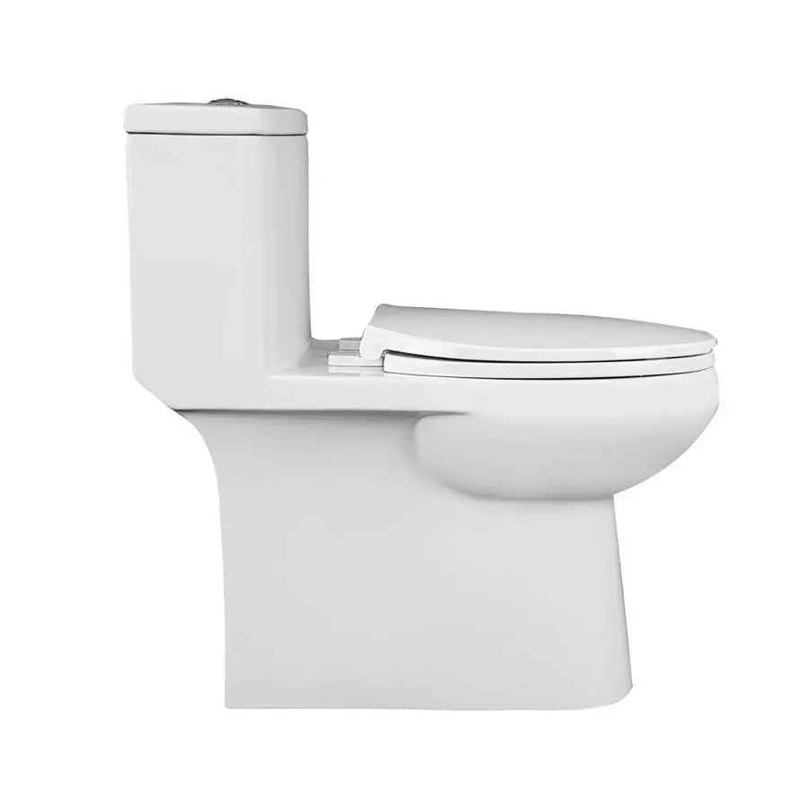Project Source Lynton 1-Piece Toilet - Elongated - 3-L /4.8-L - White 3 Project Source Lynton 1-Piece Toilet - Elongated - 3-L /4.8-L - White - Image 3