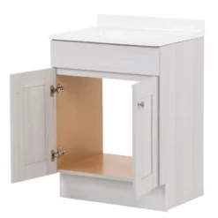 Project Source 24 -in White OPP Combo Vanity